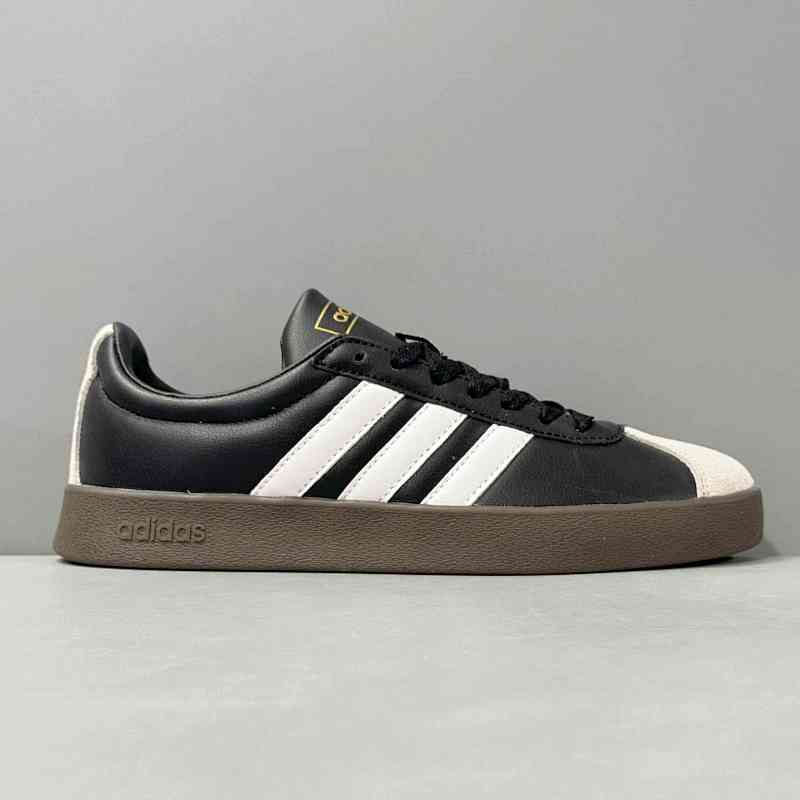 NEO黑色6017 阿迪达斯三叶草 adidas neo Vl Court 休闲 T头鞋 舒适 轻便 耐磨 低帮 板鞋 男女同款