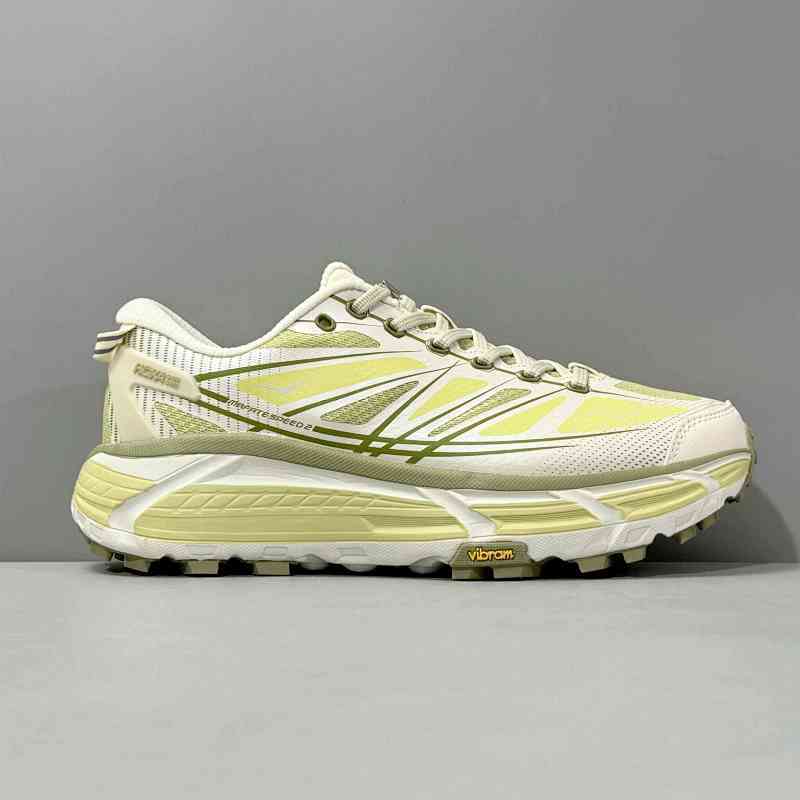 DF版本 玛法特2/浅棕绿1126851-ENG HOKA ONE ONE Mafate Speed 2 潮流时尚 网布织物耐磨透气减震 低帮 越野跑步鞋 男款 棕绿