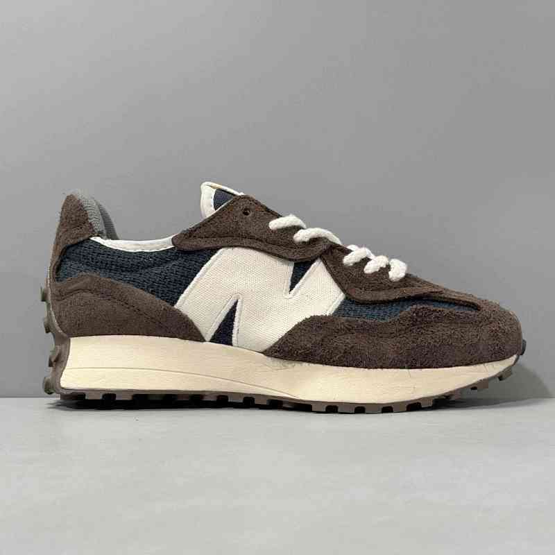 GS版本 白棕色U327WVB New Balance NB 327 舒适百搭减震耐 低帮跑步鞋 男款 白棕色