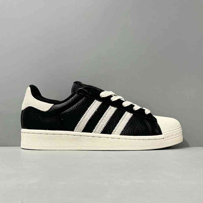 PP版本 黑米白GY3428 阿迪达斯三叶草adidas originals Superstar 82 经典贝壳头 防滑耐磨 低帮 板鞋 男女同款 黑白