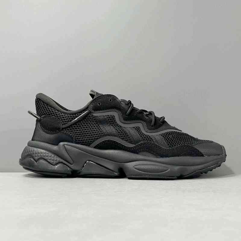 XG版本 水管1代-标准黑FZ2640 阿迪达斯三叶草adidas originals Ozweego 织物 日常 纯色 防滑耐磨轻便 低帮 生活休闲鞋 男女同款 标准黑