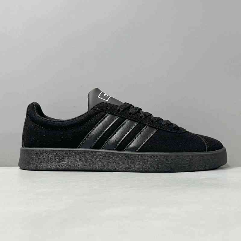XR版本 NEO全黑H06110 阿迪达斯三叶草adidas neo VL Court 2.0 潮流日常 耐 低帮 板鞋 男款 黑色