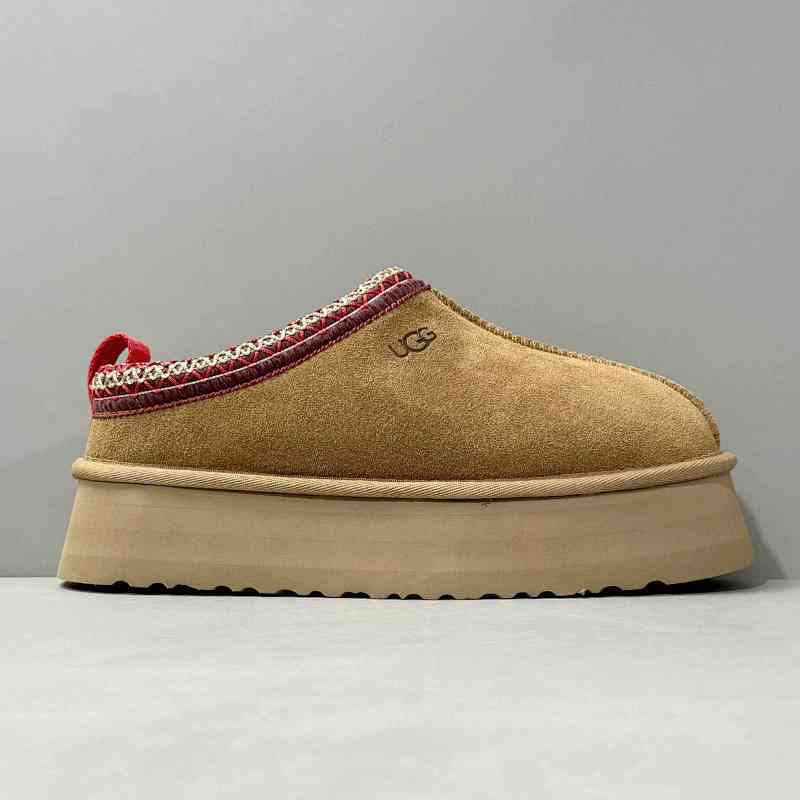 LS版本 民族风半拖-栗色1122553-CHE UGG 皮革 舒适柔软时尚 耐磨增高保暖 低帮 运动休闲鞋 女款 栗色