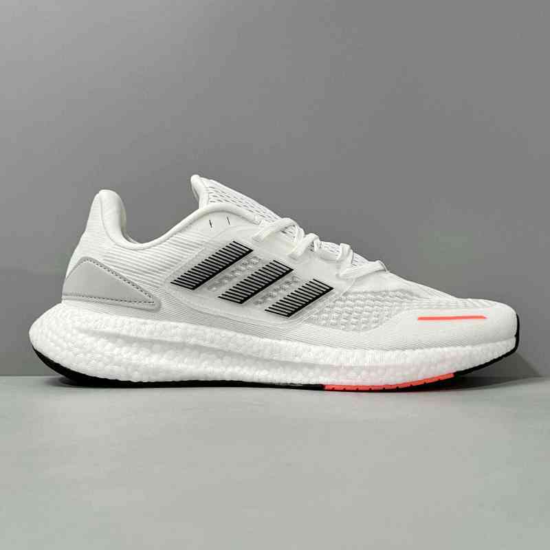 HG版本 UB22 白灰色IG0909 阿迪达斯三叶草adidas Pureboost 22 织物 跑步 舒适 低帮 生活休闲鞋 男款 白灰色