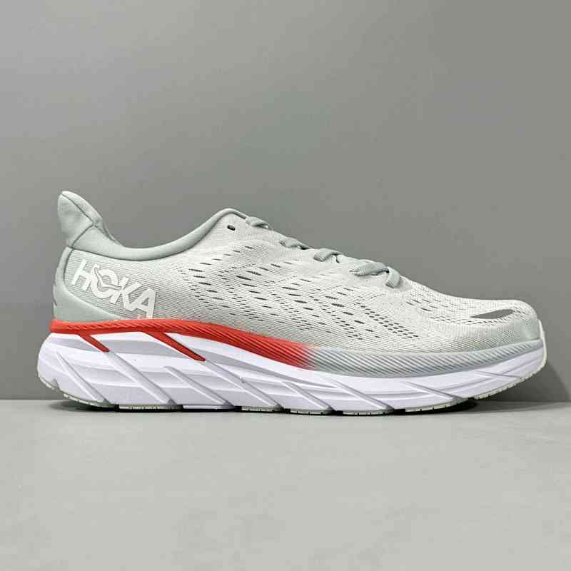 LH版本 克里夫顿8-浅蓝色1121375-BFPA HOKA ONE ONE Clifton 8 Wide减震防滑耐磨透气轻便 低帮跑步鞋 女款 浅蓝色