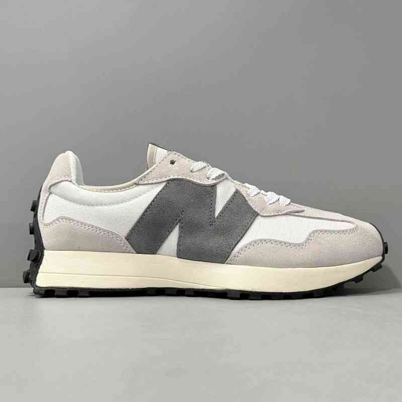 炸天版本 NB327 灰白拼色MS327WE  New Balance 327 舒适减震防滑耐磨 低帮 休闲跑步鞋