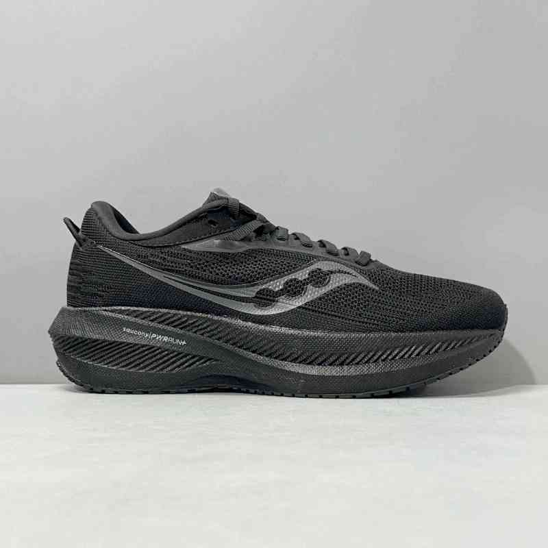 LG版本 黑色S10881-12 索康尼Saucony Triumph 21 系带减震透气 低帮 马拉松跑步鞋 女款 黑色