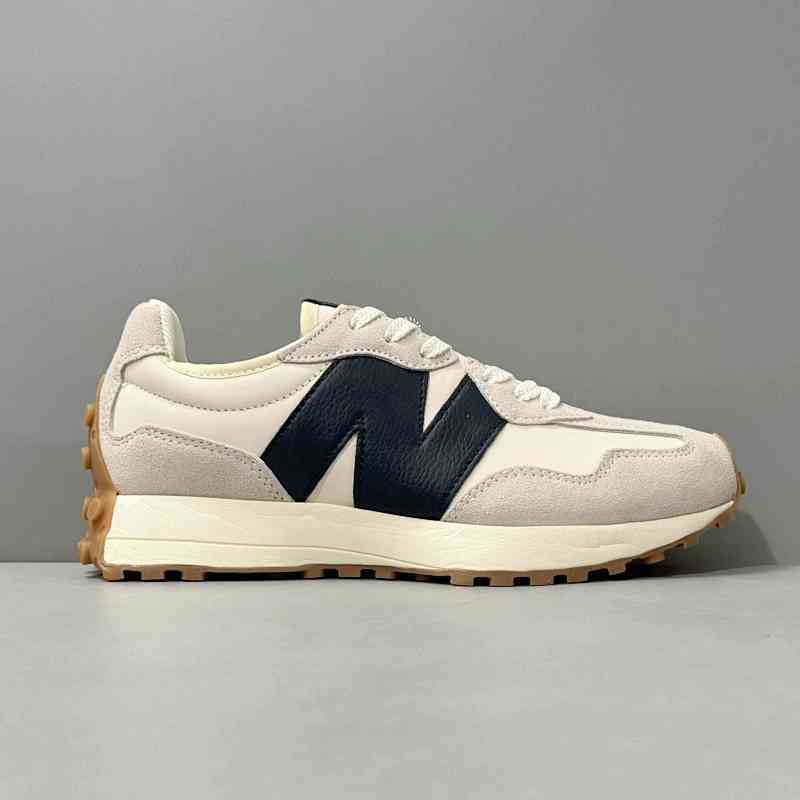 炸天版本  NB327MS327KB 灰白深蓝 New Balance 327 舒适减震防滑耐磨 低帮 休闲跑步鞋