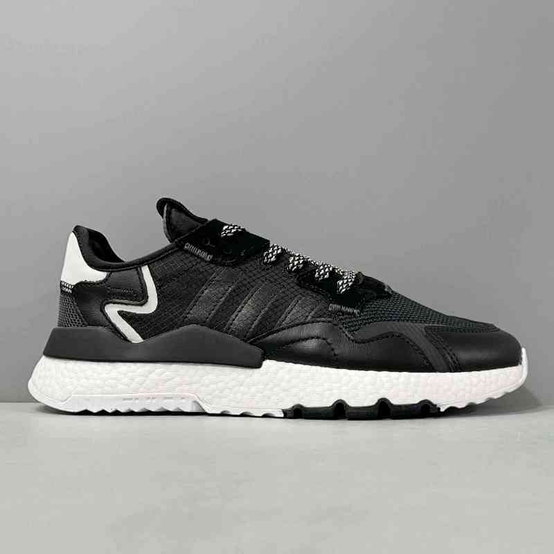 CG版本 黑白EE6254 阿迪达斯三叶草adidas originals Nite Jogger 网布 复古 运动 减震防滑 低帮 生活休闲鞋 男女同款 黑
