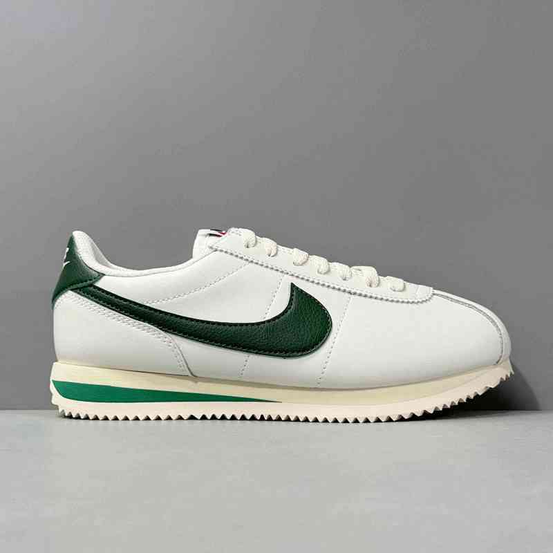 C2版本 米绿DN1791-101 Nike Cortez "Gorge Green and Malachite"舒适百搭 皮革防滑耐磨轻便 低帮 休闲跑步鞋 女款 米绿