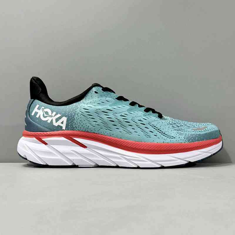 LH版本 克里夫顿8-水彩蓝1119393-RTAR HOKA ONE ONE Clifton 8 公路 减震 低帮 跑步鞋 男款 水彩蓝