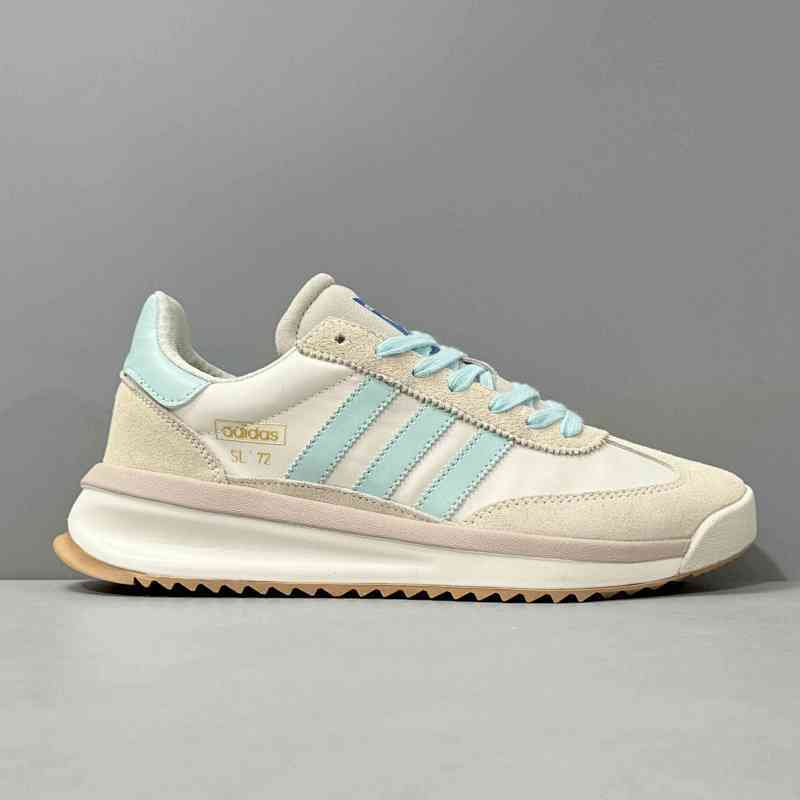 HR版本 2代-米蓝IH7988 阿迪达斯三叶草adidas originals SL 72 RTN 舒适 防滑耐磨 低帮生活休闲鞋 女款 米蓝色