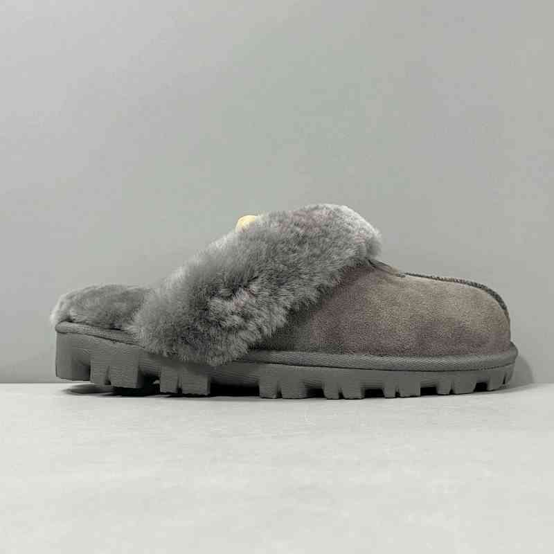 LZ版本 星拖-灰色5125-GREY UGG 简约舒适包头平跟 拖鞋/家居拖鞋