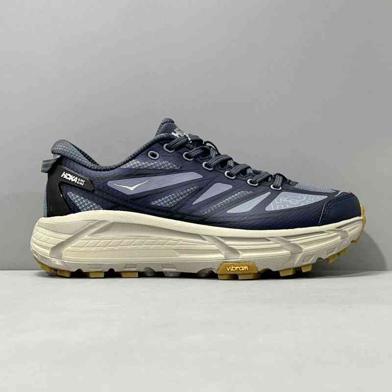 DF版本 玛2-蓝褐色1126851-VYF HOKA ONE ONE Mafate Speed 2 舒适 防滑耐磨 低帮 生活休闲鞋 男女同款 蓝褐色
