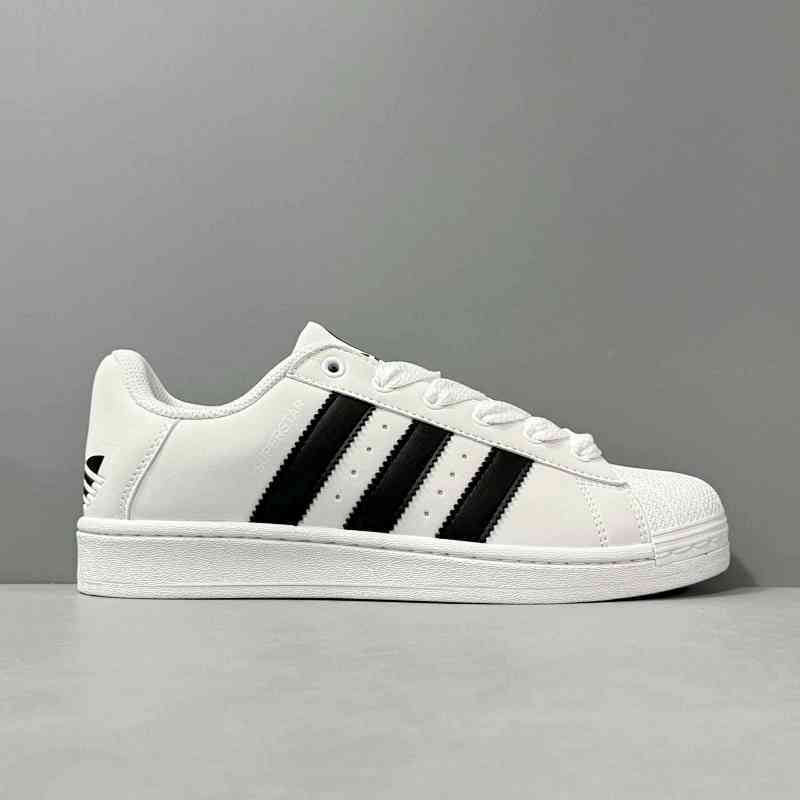 PP版本 大标白反光IF1585 阿迪达斯三叶草adidas originals Superstar 休闲百搭 低帮 板鞋男女同款 白黑色