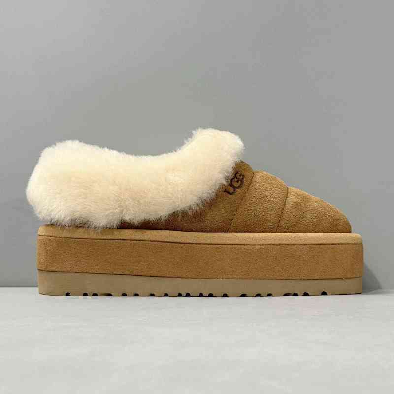 BK版本 厚底塔次特-栗色1146390-CHE UGG Tazzlita 保暖舒适 及踝 雪地靴 女款 栗色