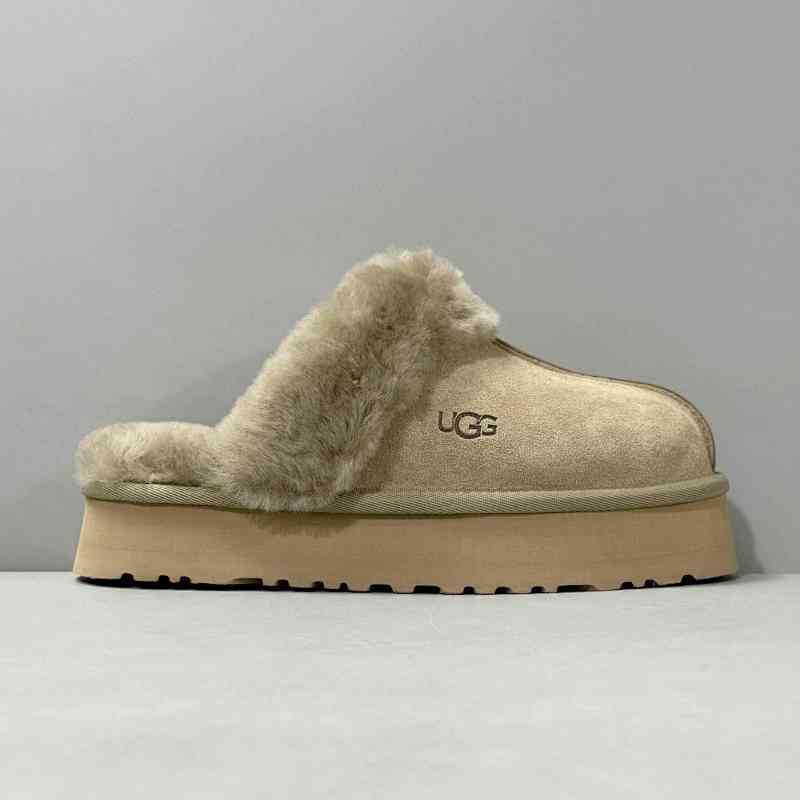 LZ版本 厚底星拖-羚羊棕1122550-ALP  UGG 舒适保暖包头 拖鞋/家居拖鞋