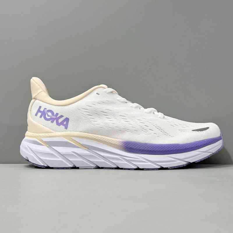 LH版本 克里夫顿8-紫色1119394-BDBMC HOKA ONE ONE Clifton 8 网面 织物减震防滑耐磨透气轻便 低帮 长跑跑步鞋 女款 紫色