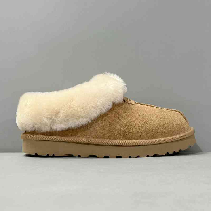 LZ版本 薄底塔次特-粟色1134810-CHE UGG 保暖 舒适一脚蹬包头 及踝 雪地靴 女款 栗色