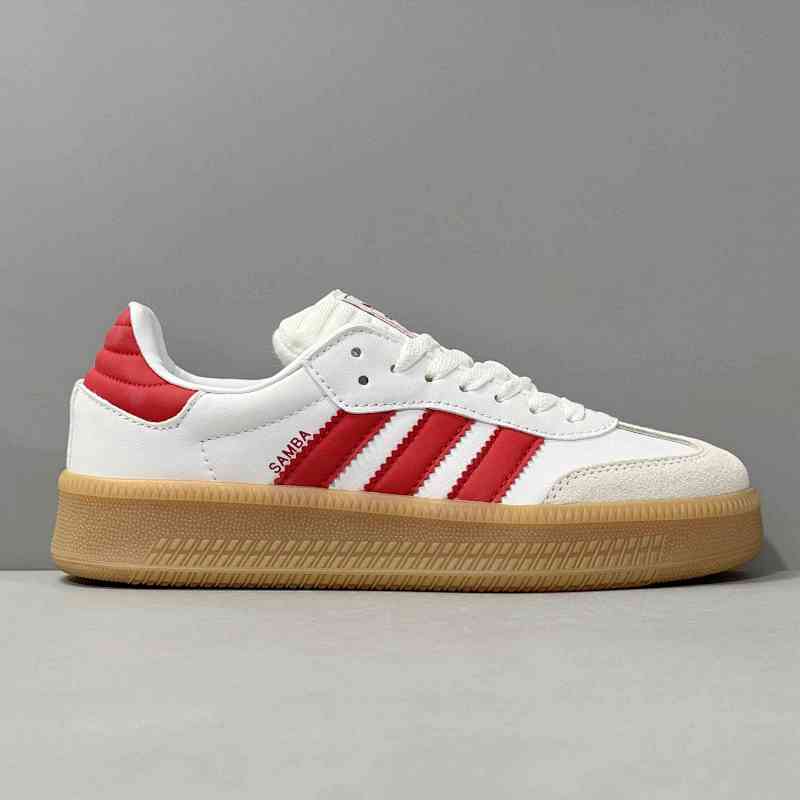 XR版本 白红IE1376 阿迪达斯三叶草adidas originals SAMBA XLG 防滑减震 低帮 板鞋 男女同款