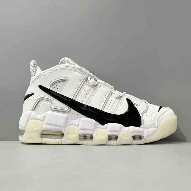 PP版本 白黑DQ5014-100  Nike Air More Uptempo 大air 皮蓬 牛皮  减震防滑耐磨包裹性支撑 中帮 复古篮球鞋 男女同款