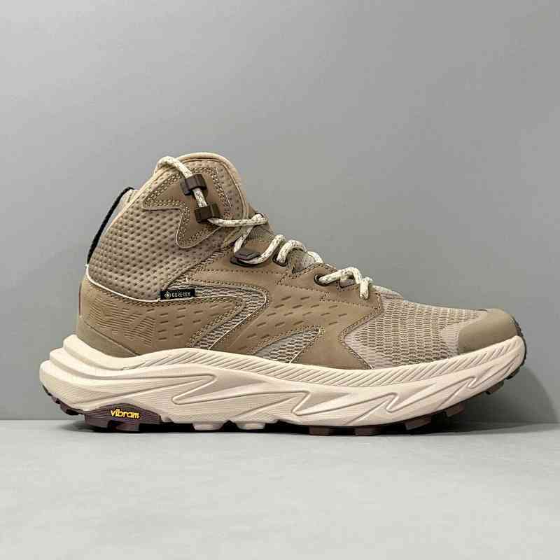 CF版本 卡帕2代中帮-褐色1141633-DOTN HOKA ONE ONE Anacapa 舒适气质百搭防滑耐磨透气 中帮 休闲跑步鞋 男款 褐色