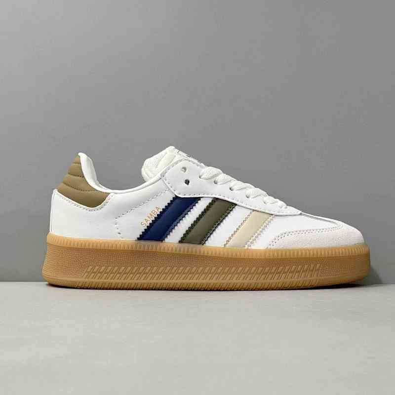 XR版本 白棕褐JI4277 阿迪达斯三叶草adidas originals SAMBA XLG 防滑减震 低帮 板鞋 男女同款 白棕