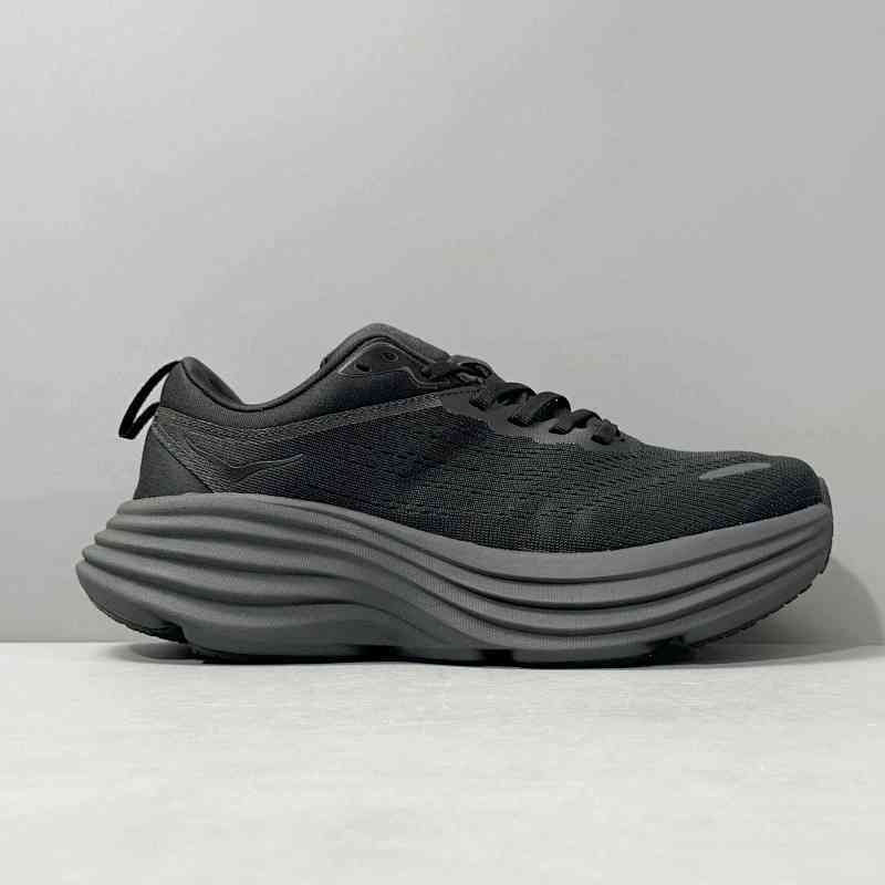 XR版本 黑色1127953-BBLC HOKA ONE ONE Bondi8 长距离 公路 轻盈户外运动 织物合成革减震防滑耐磨透气 低帮 长跑跑步鞋