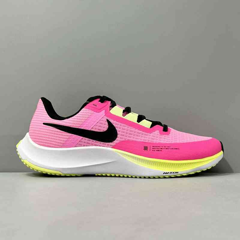CG版本 粉色CT2405-606 Nike Zoom Rival Fl 3 徽标网面减震防滑耐磨 低帮跑步鞋 男女同款 粉色