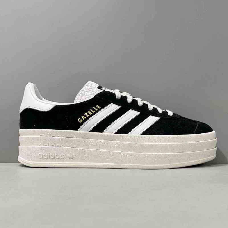 AW版本 GZ厚底黑白HQ6912 阿迪达斯三叶草GZ厚底系列三层底 Adidas Originals Gazelle 舒适潮流耐磨防滑增高低帮板鞋