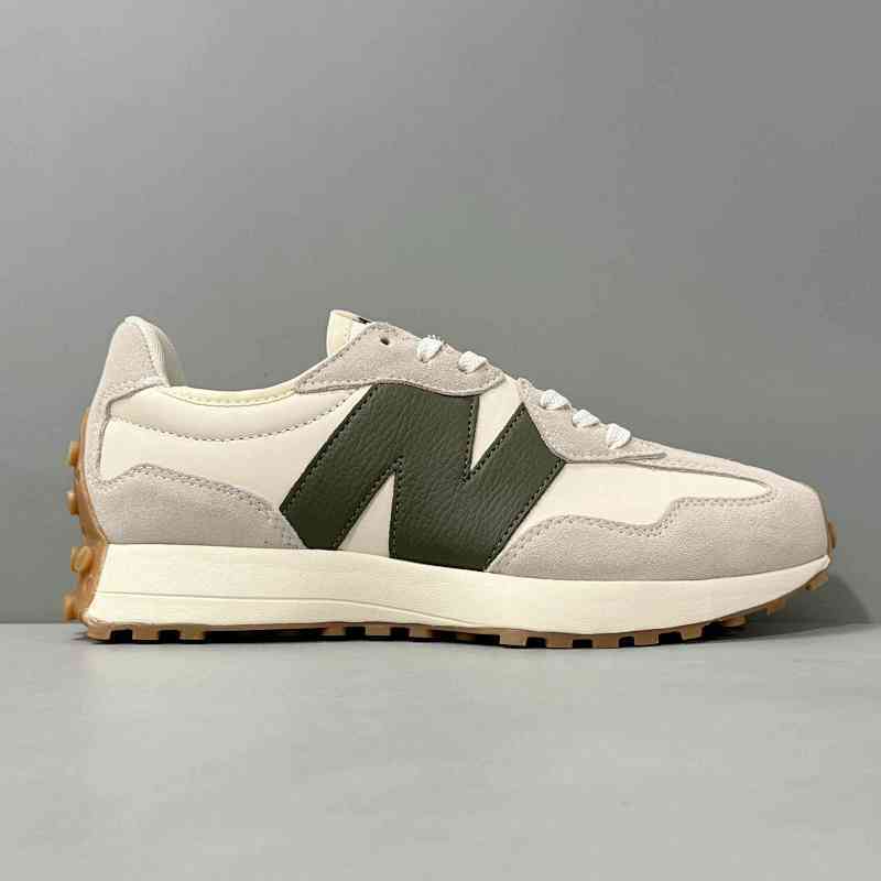XY版本 NB327灰白绿MS327ASN New Balance 327 舒适 复古防滑耐 低帮休闲跑步鞋 男女同款