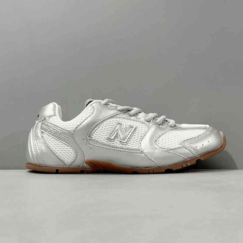 YH版本 网面-银白色 New Balance xMIU MIU缪缪 NB 530 防滑 低帮跑步鞋