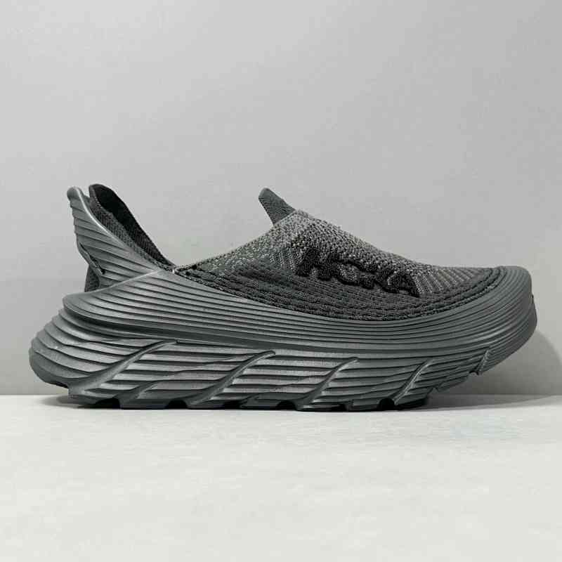 DF版本 一脚蹬-黑色1134532-BBLC HOKA NOE NOE Restore TC 舒适百搭 减震防滑 低帮 跑步鞋 男女同款