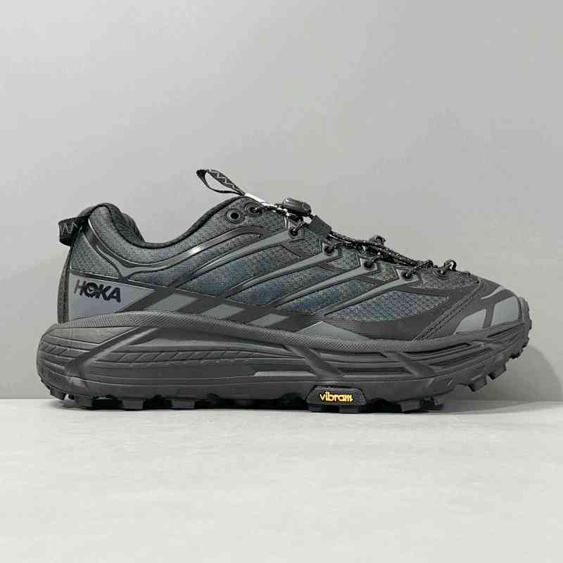 DF版本 玛法特2.5代 黑色1141572-BBLC 黑武士 HOKA ONE ONE Mafate Three 2 舒适耐磨透气防滑 低帮 越野跑步鞋 男女同款