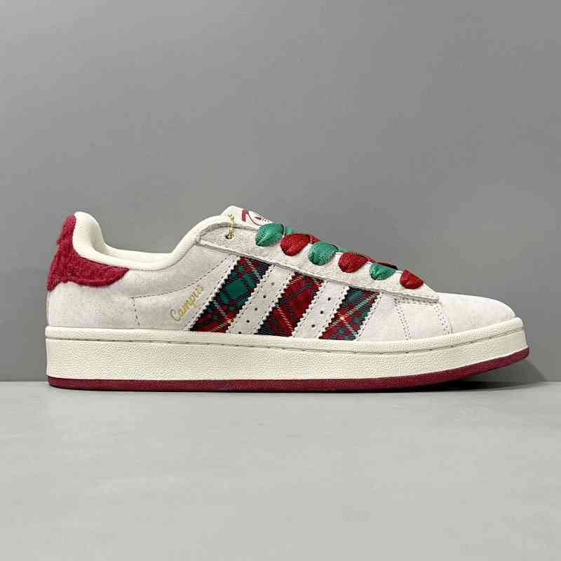 H1版本 红白圣诞节ID6140  三叶草阿迪达斯Adidas originals Campus 00s 防滑耐磨低帮板鞋 男女款