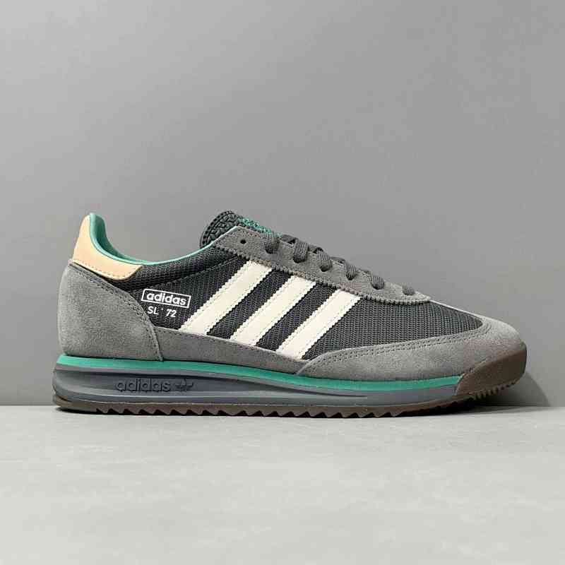 AW版本 网面灰色J2484 阿迪达斯三叶草adidas originals SL 72 RS 舒适 耐磨防滑 低帮生活休闲鞋 男女同款 灰色