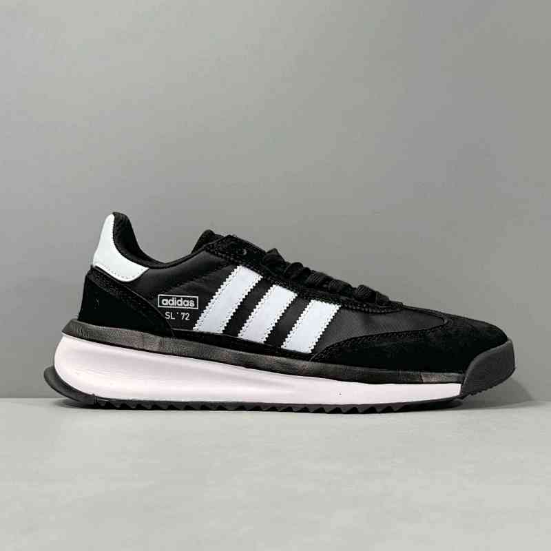 XG版本 2代-黑白杠JI2510 阿迪达斯三叶草adidas originals SL 72 RTN舒适复古 防滑耐磨低帮 生活休闲鞋 男女同款
