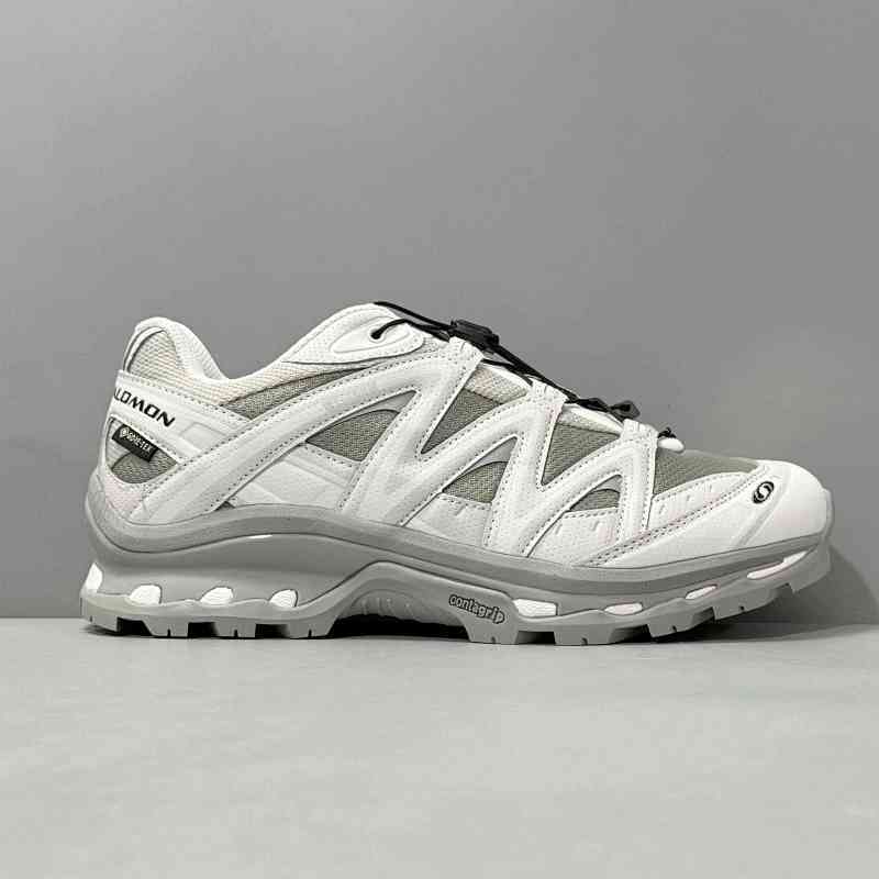 BK版本 XT-Q 绿X 灰色无孔474296 SALOMON萨洛蒙 XT-Quest GTX 百搭简约 减震防滑耐磨防水 低帮 徒步鞋 男女同款 灰色白色