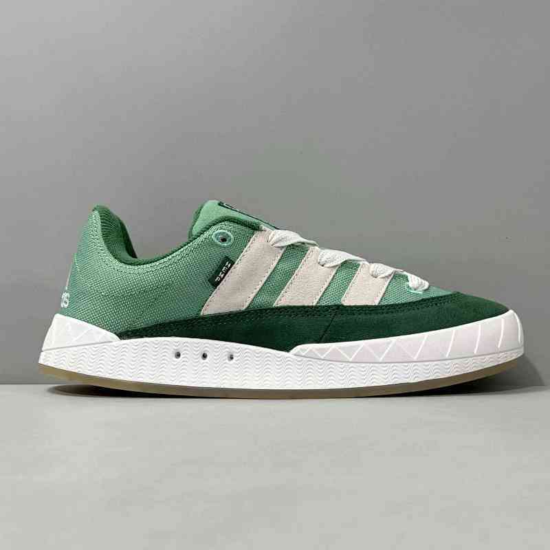 HX版本 帆布/绿HQ6908 阿迪达斯三叶草Adidas Originals Adimatic Hemp复古鲨鱼面包鞋 板鞋