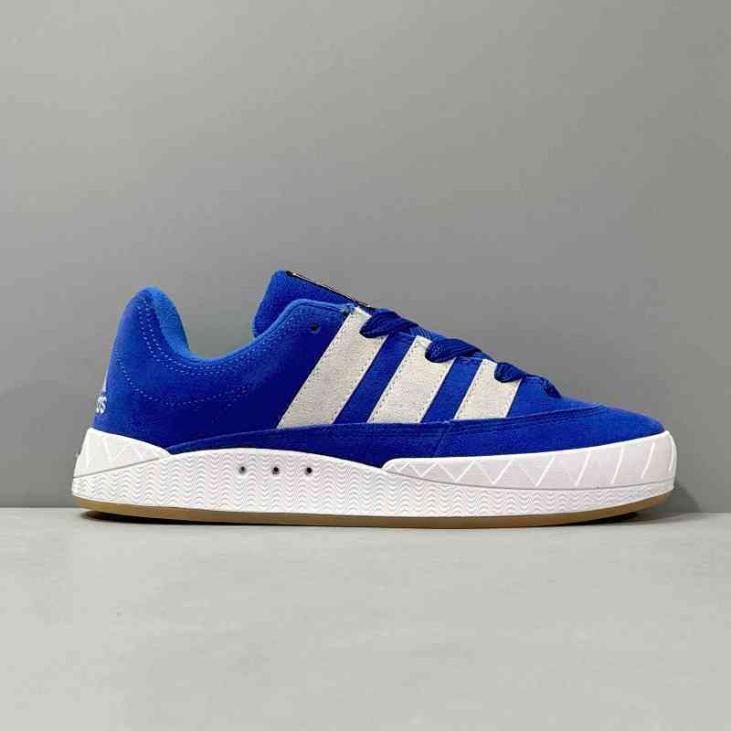 HX版本 蓝色GX1828  阿迪达斯三叶草Atmos x Adidas Originals Adimatic 联名复 古鲨鱼面包鞋 板鞋