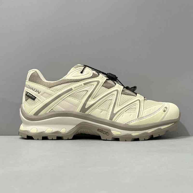 BK版本 XT-Q 绿X 米绿色477809 SALOMON萨洛蒙 XT-Quest GTX 经典潮流 耐防水防滑 低帮 跑步鞋 男女同款 米灰色淡绿色复古卡其色