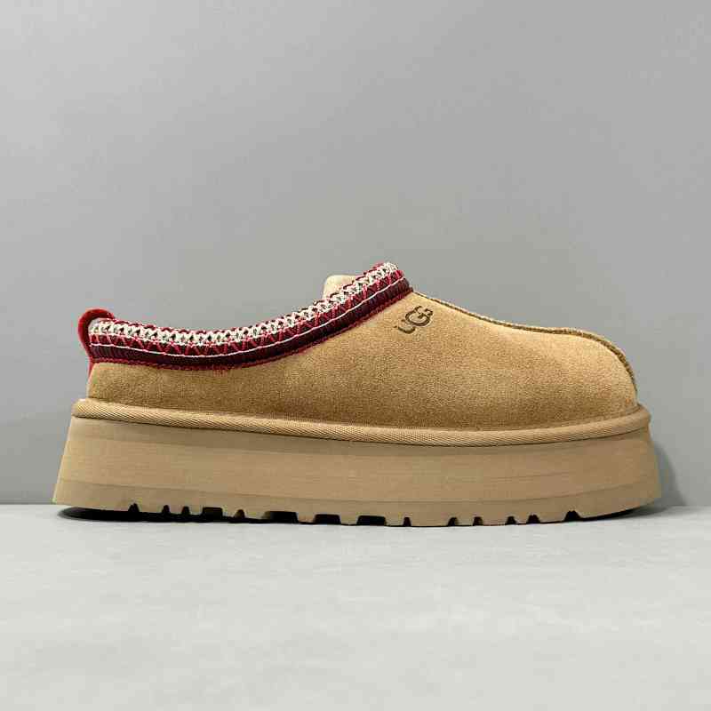 LZ版本 民族风半拖-栗色1122553-CHE UGG 皮革 舒适柔软时尚 耐磨增高保暖 低帮 运动休闲鞋 女款 栗色