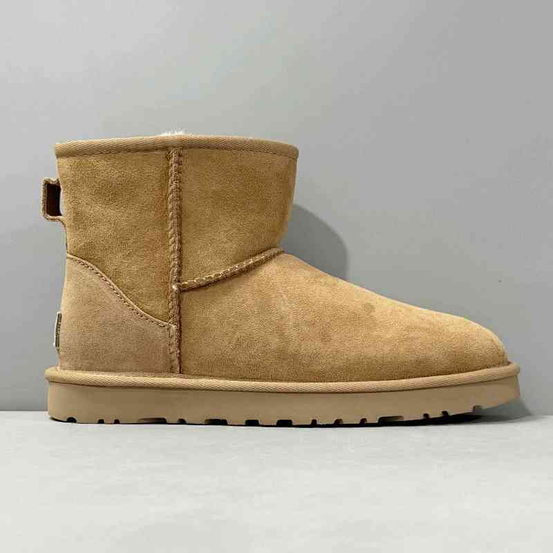 LZ版本 经典中帮-栗色1016222-CHE 经典中帮-栗色UGG CLASSIC MINI 羊皮 保暖耐磨 舒适休闲 短筒 雪地靴 女款 栗色