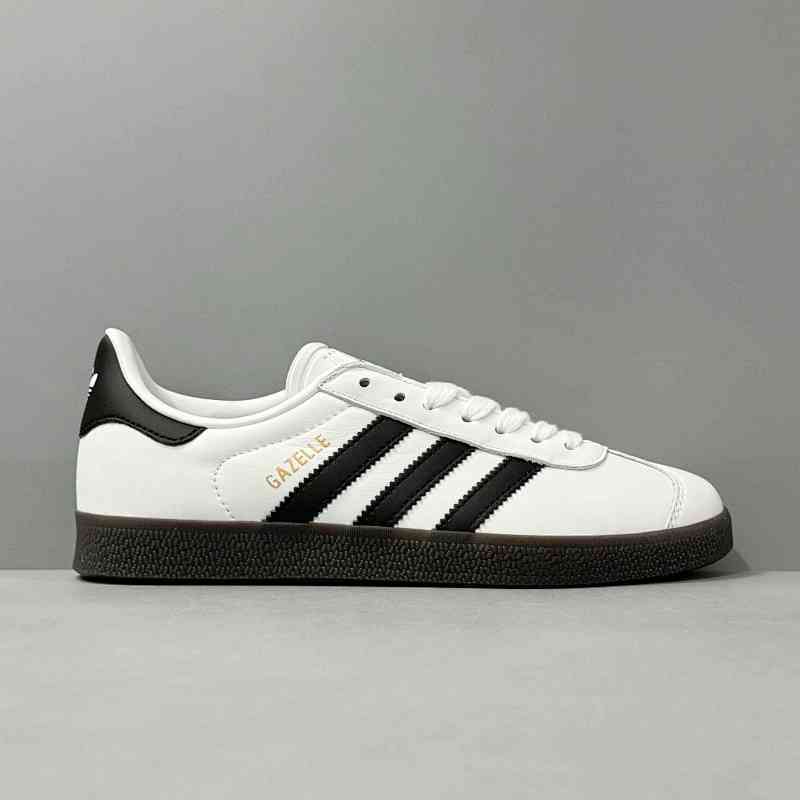 HZ版本 GZ白黑IH2218 阿迪达斯三叶草adidas originals GAZELLE 舒适百搭 防滑 低帮板鞋 男女同款 黑白