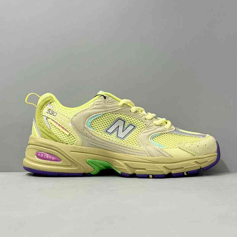 GS版本 紫黄MR530PR New Balance NB 530 运动舒适 夏季必备 合成革减震防滑耐磨透气 低帮 休闲跑步鞋 男女同款