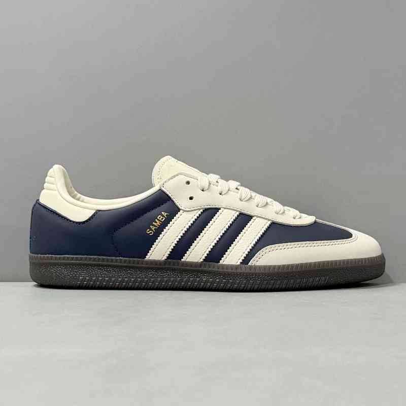 CG全头层版本 白蓝色1IG1968 阿迪达斯三叶草adidas originals SAMBA OG“Night Indigo”舒适百搭 防滑耐磨 低帮 板鞋 女款 白蓝色