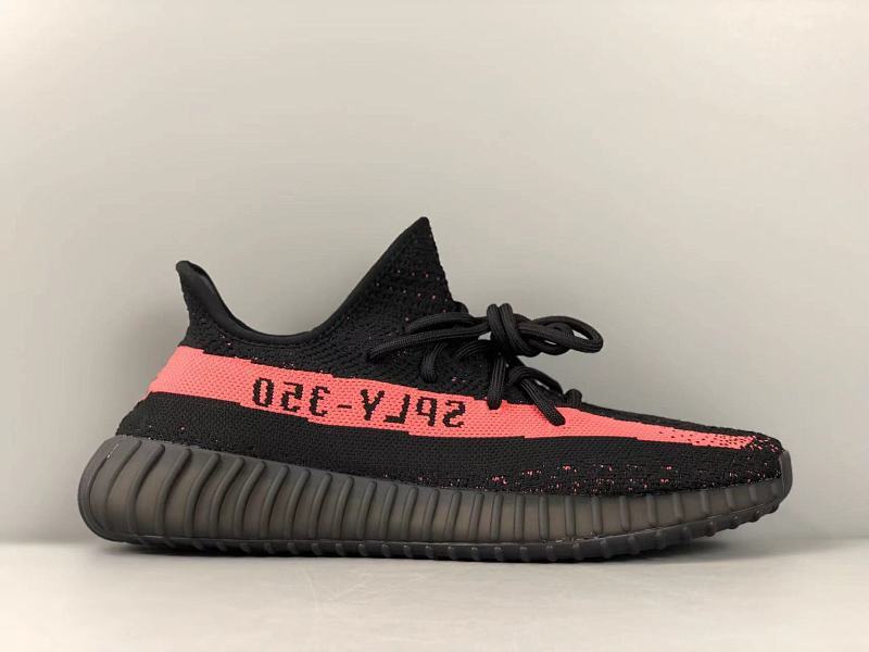 VK纯原版本椰子350V2 放店 精品巴斯夫 阿迪达斯  Adidas Yeezy Boost 350V2  Core Red黑粉 BY9612  尺码36-48半码
