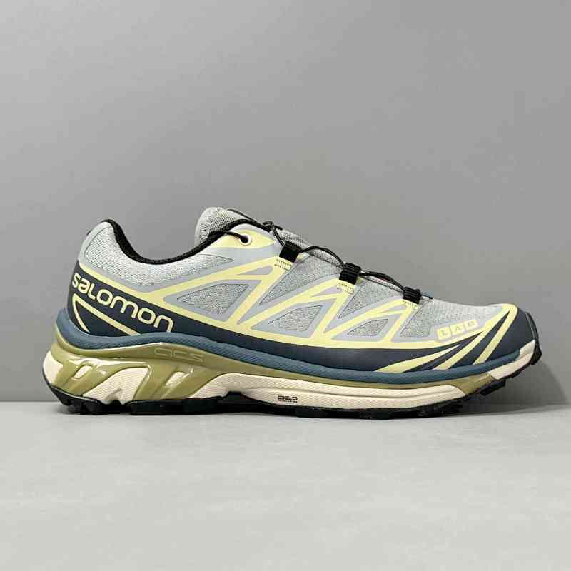 BK版本 沙场灰414551 Salomon 萨洛蒙XT-6系列 复古机能  防滑耐磨低帮跑步鞋 户外功能鞋  男女同款