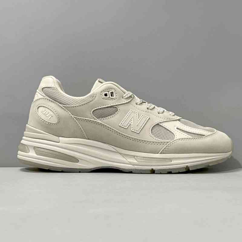 总裁版本 石头岛联名白U991SE2 STONE ISLAND x New Balance NB 991 V2 v2舒适百搭 低帮跑步鞋 男女同款 白色