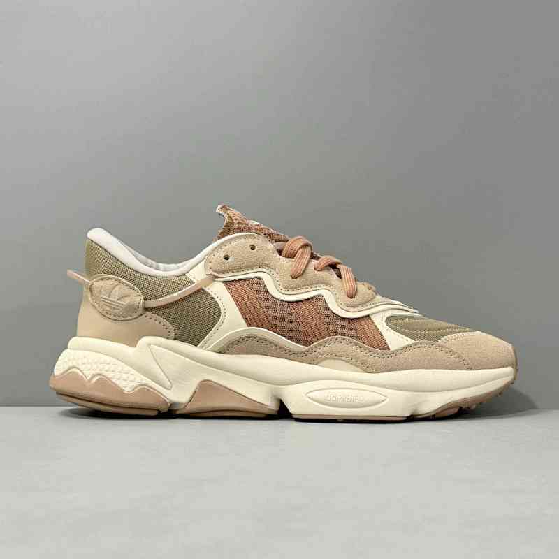 XG版本 水管2代-褐色ID9821 阿迪达斯三叶草adidas originals Ozweego 织物皮革绒面革 潮流百搭 防滑耐磨减震 低帮 生活休闲鞋 男女同款 褐